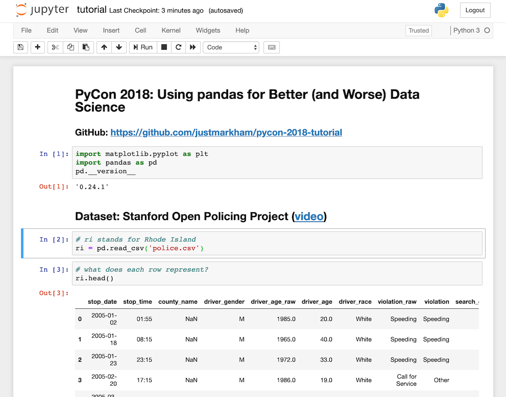 jupyter notebook in the cloud