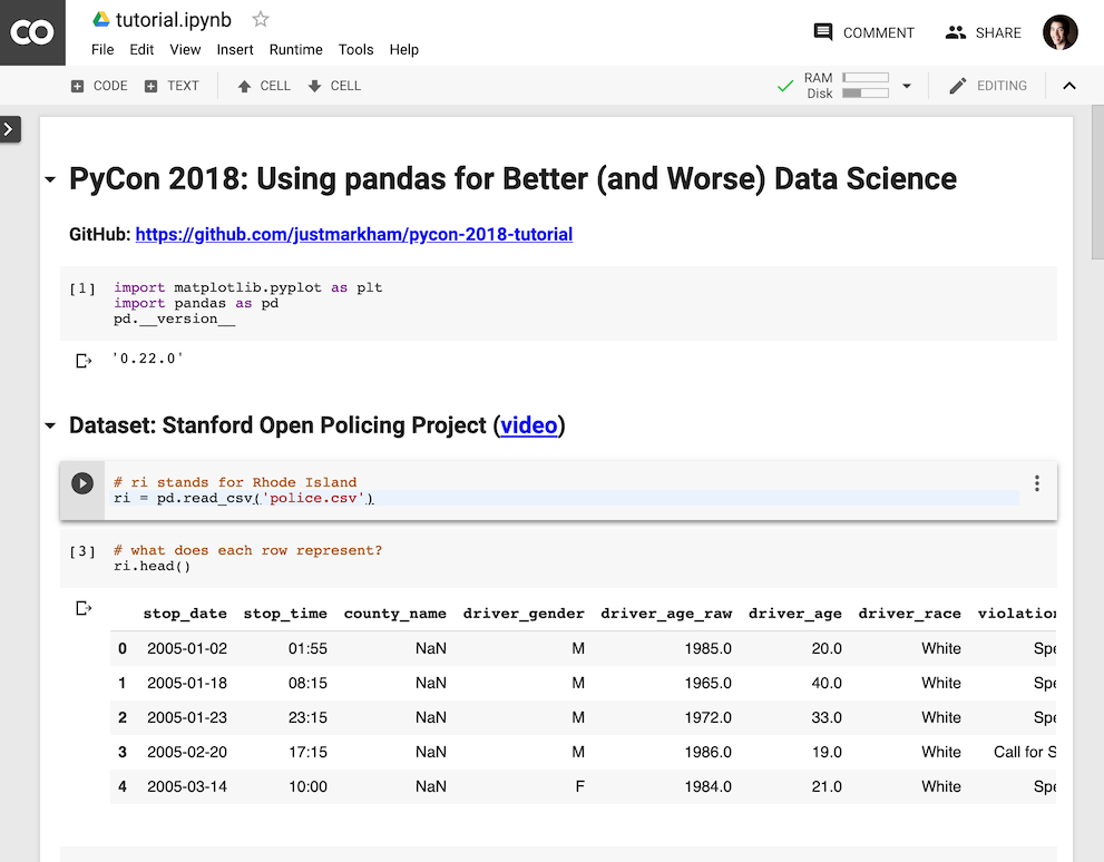 jupyter notebook in the cloud