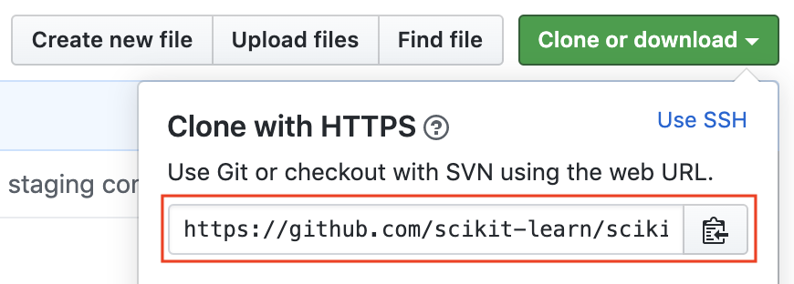 Cloning the project repository with HTTPS